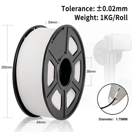JAYO 3D Printer Filament  PETG PLA HSMPETG PLA PLUS 1.75mm 5Rolls 3D Printing Materials for 100% No Bubble &FDM 3D Pen DIY Gift