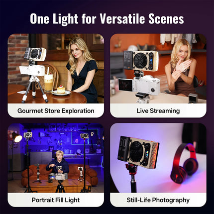 ZHIYUN Official FIVERAY M60 Ultra RGB Fill Light 60W Pocket Video Light 2500K~10000K APP Control For Vlog YouTube Live Streaming