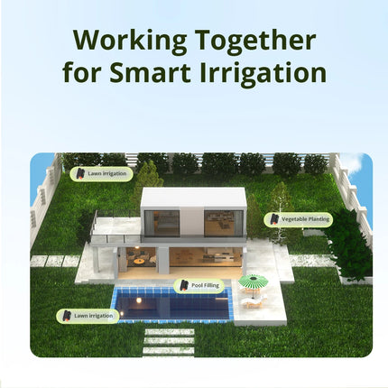 SONOFF SWV Zigbee Smart Water Valve IP55 Automatic Irrigation Easy Install Remote Control Time Schedule via eWeLink Alexa Google