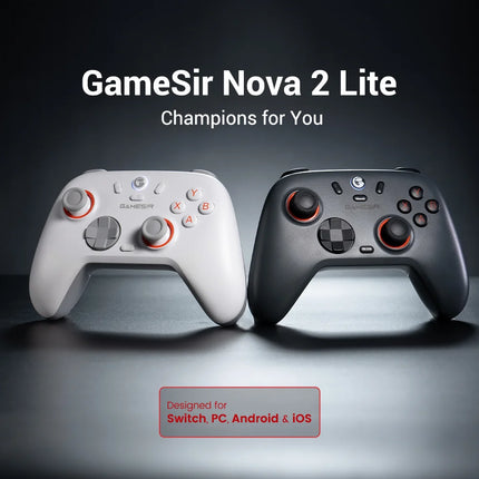 GameSir Nova 2 Lite Wireless Switch Controller Bluetooth Gamepad with Hall Effect for Nintendo Switch, iPhone, Android, PC