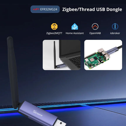 SONOFF Dongle Plus MG24 Zigbee/Thread USB Dongle EFR32MG24 Chip Seamlessly With Multiple Open-source Wide Platforms Zigbee2MQTT