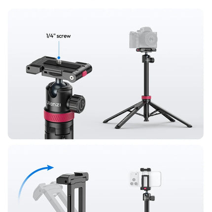 Ulanzi MT-44 B Universal Phone Tripod 1.5M Dual-Camera Setup Selfie Stick With Wireless Bluetooth for Sony Canon iPhone Xiaomi