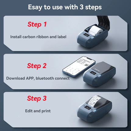 Niimbot M2 Thermal Transfer Label Printer 300 DPI High Definition Wireless 20-50 MM Print Width Label Maker Support Phone/PC