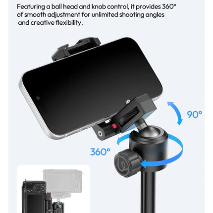 Ulanzi MT-44 B Universal Phone Tripod 1.5M Dual-Camera Setup Selfie Stick With Wireless Bluetooth for Sony Canon iPhone Xiaomi