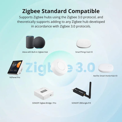 SONOFF SNZB-01P Smart Zigbee Wireless Switch 1-10PCS Smart Scene via eWeLink Two-Way Control with TX Ultimate NSPanel Pro Switch