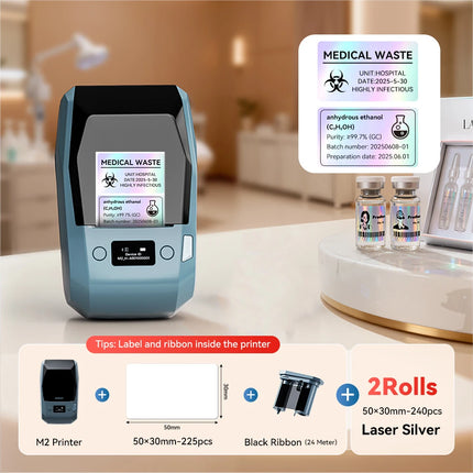 Niimbot M2 Thermal Transfer Label Printer 300 DPI High Definition Wireless 20-50 MM Print Width Label Maker Support Phone/PC
