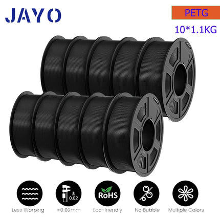JAYO 10 Rolls PLA Plus / PETG / High Speed Matte PLA / PLAFilament 175mm No Bubbles Smooth Multiple Colors Optional for 3D Print