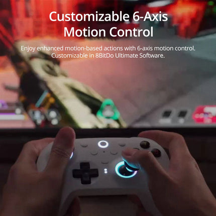 8BitDo Ultimate 2 Wireless 2.4G Gaming Controller with Charging Dock, TMR Joystick Bluetooth Gamepad for PC, Windows ,Android