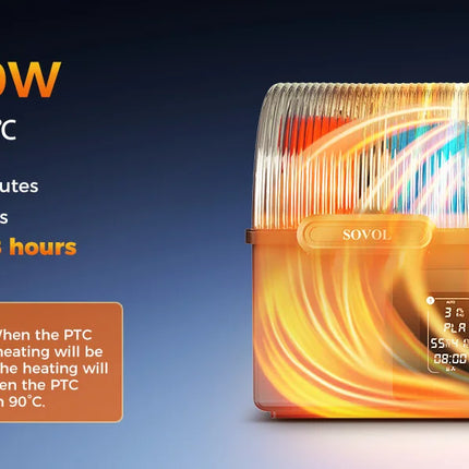 Sovol Filament Dryer 4 Spools, with 85℃ Max Temp, Auto Dehumiditification and Sealed Storage, Dual Independent Heating Chambers