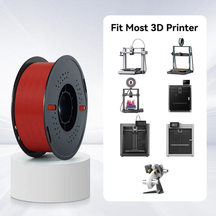 KINGROON 10KG(22LBS) PETG PLA Matte HS-PETG Filament 1.75mm High Speed 3D Printer Material Matt PLA 1kg*10 Roll Mix Color, Local