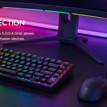 MCHOSE L7 Wireless Gaming Mouse L7 Ultra PAW3395 26K Sensor Dual 8K Polling 39g Ultra-Lightweight2.4GHz RF/BT/Wired Tri-Mode