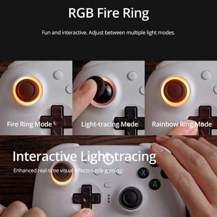 8BitDo Ultimate 2 Wireless 2.4G Gaming Controller with Charging Dock, TMR Joystick Bluetooth Gamepad for PC, Windows ,Android