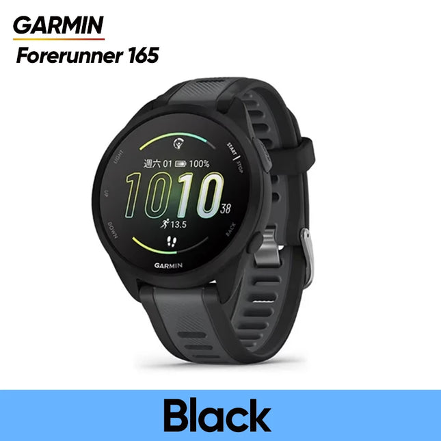 【Ship From AU】Garmin Forerunner 165 GPS Running Smartwatch AMOLED Touchscreen 11 Days Battery Life Training Metrics