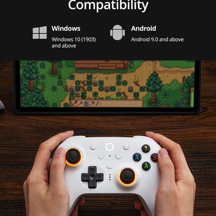 8BitDo Ultimate 2 Wireless 2.4G Gaming Controller with Charging Dock, TMR Joystick Bluetooth Gamepad for PC, Windows ,Android
