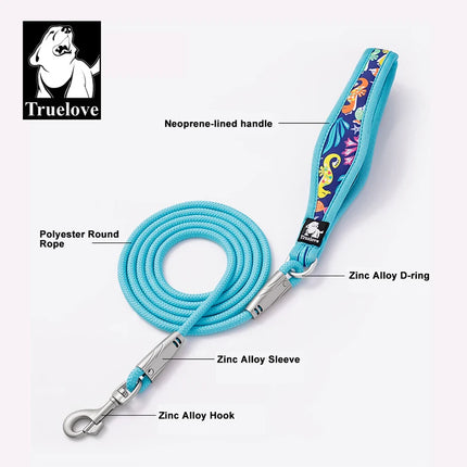 Truelove Reflective Dog Harness and Leash Set for Small Medium Dogs Soft Breathable No Pull Pet Vest Outdoor TLH3016+TLL25761