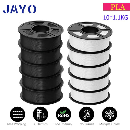 JAYO petg/PLA PLUS/High speed matte PETG /PLA filament 175mm no bubbles smooth multiple colors optional for 3D printing 10Rolls