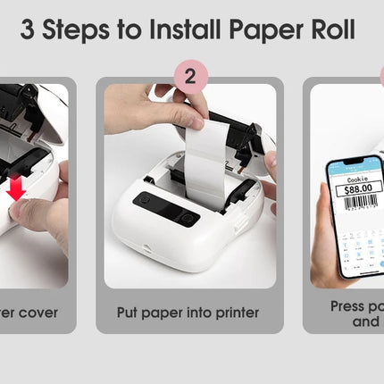 Phomemo M220 Bluetooth Thermal Label Printer 20-75mm Portable 203DPI Label Maker for Barcode Address Mailing File Labels