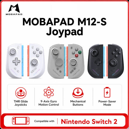 MOBAPAD M12 S/HD Gaming Controller for Nintendo Switch 2 with TMR Sticks, Mechanical Buttons Joypad for Switch2 Console