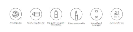 NEW MIJIA Electric Precision Screwdriver Magnetic Kit with 24 PCS Screw Heads Power Tools Sets for Smart Home PC Phone Repair
