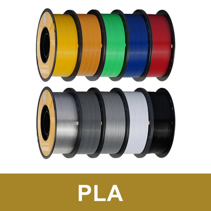 KINGROON 10KG(22LBS) PETG PLA Matte HS-PETG Filament 1.75mm High Speed 3D Printer Material Matt PLA 1kg*10 Roll Mix Color, Local
