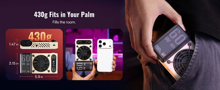 ZHIYUN Official FIVERAY M60 Ultra RGB Fill Light 60W Pocket Video Light 2500K~10000K APP Control For Vlog YouTube Live Streaming