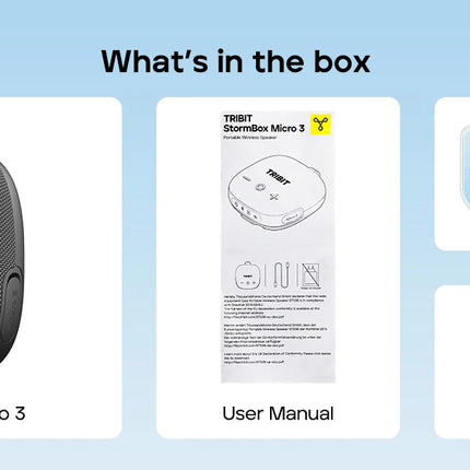 Tribit StormBox Micro 3 Wireless Speaker,13W XBass Sound,BT 6.0, 24H Playtime,IP68,TWS,Strap & Magnetic Mount for Bike/Outdoor