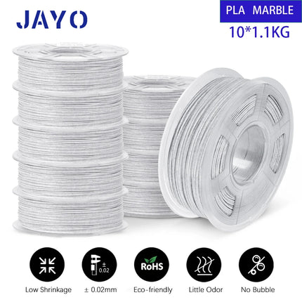 JAYO 10 Rolls PLA Plus / PETG / High Speed Matte PLA / PLAFilament 175mm No Bubbles Smooth Multiple Colors Optional for 3D Print