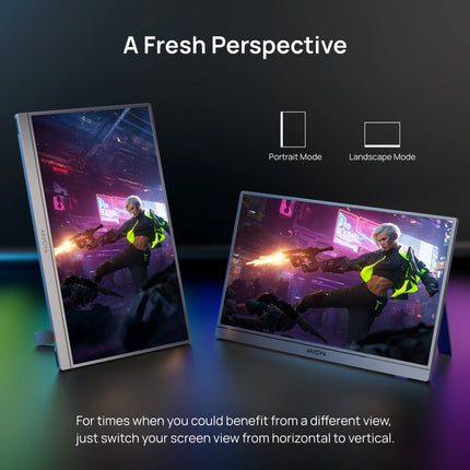 ARZOPA 16.1'' 2.5k Portable Monitor 180hz IPS 16:10 100%sRGB External Monitor for Laptop PS4/5 Switch MAC With HDMI/USB C Z3FC