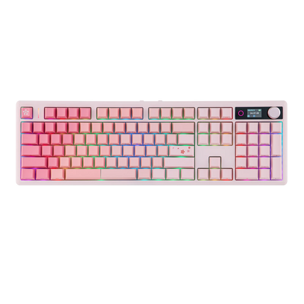 EPOMAKER TH108 V2 PRO 100% ANSI US Layout Wired/Bluetooth/2.4Ghz Wireless Mac Modifier Mechanical Keyboard with Screen & Knob