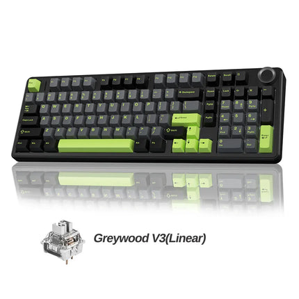 AULA F99 PRO Wireless Gaming Mechanical Keyboard Tri Mode Hot Swappable 99 Keys Gasket Structure Custom Keyboard with Media Knob