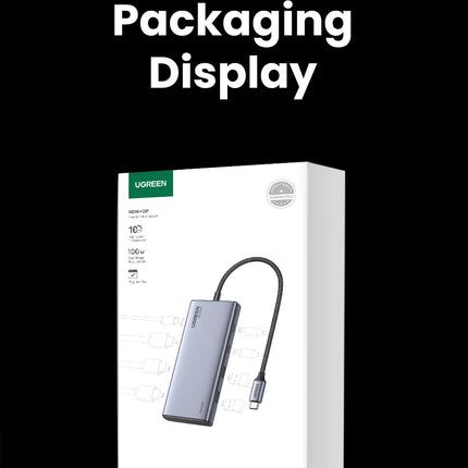 UGREEN Triple Display USB C HUB 10Gbps 4K HDMI Adapter 8-in-1 Splitter with HDMI DP USB3.2 PD 100W Dock for MacBook Pro Air PC