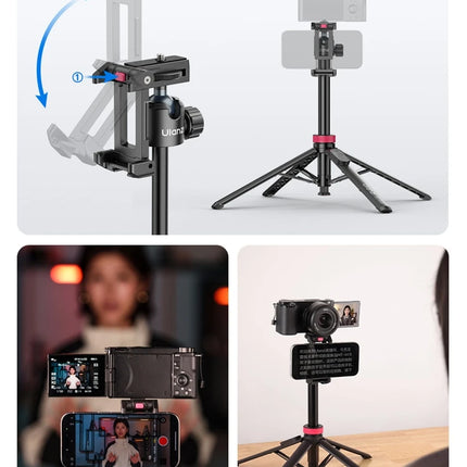 Ulanzi MT-44 B Universal Phone Tripod 1.5M Dual-Camera Setup Selfie Stick With Wireless Bluetooth for Sony Canon iPhone Xiaomi