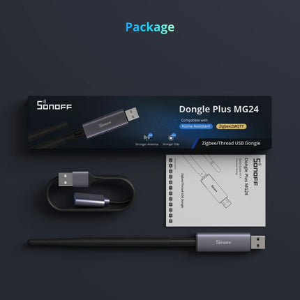 SONOFF Dongle Plus MG24 Zigbee/Thread USB Dongle EFR32MG24 Chip Seamlessly With Multiple Open-source Wide Platforms Zigbee2MQTT