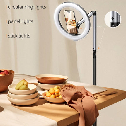 TELESIN Magnetic Mobile Phone Floor Stand Cantilever Live Broadcast Tablet Bracket Lifting Bracket Universal Mobile Phone Holder