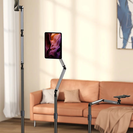 TELESIN Magnetic Mobile Phone Floor Stand Cantilever Live Broadcast Tablet Bracket Lifting Bracket Universal Mobile Phone Holder