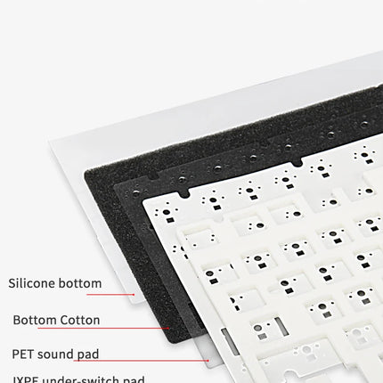 AJAZZ AK820/Pro Wireless Mechanical Keyboard Bluetooth 5.1 2.4G USB-C Wired Hot Swappable RGB Gaming Keyboard Gasket Mount with