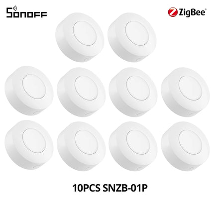 SONOFF SNZB-01P Smart Zigbee Wireless Switch 1-10PCS Smart Scene via eWeLink Two-Way Control with TX Ultimate NSPanel Pro Switch