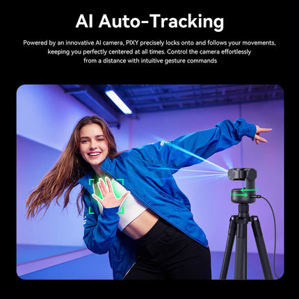 4K Webcam PTZ Web Camera EMEET PIXY Dual-Camera AI Tracking Video Camera for Streaming With SonySensor Gesture Control Autofocus