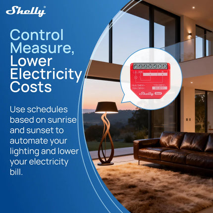 Shelly 1PM Gen4 Zigbee Dispositivos Matter Smart Switch IOT WiFi With Power Monitoring Compatible Alexa Homekit Google Home