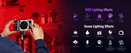 ZHIYUN Official FIVERAY M60 Ultra RGB Fill Light 60W Pocket Video Light 2500K~10000K APP Control For Vlog YouTube Live Streaming