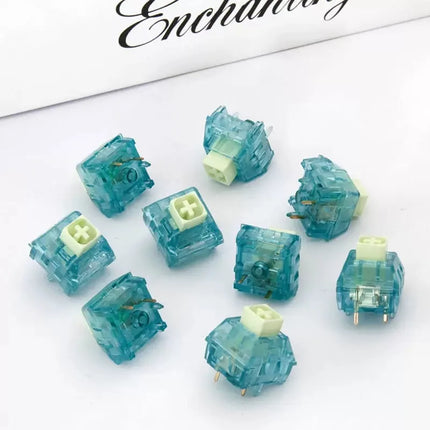 Kailh BOX Summer Switch 5 Pins Clicky Tactile Switches DIY Mechanical Gaming Keyboard Sound Crisp 55gf Factory Lubed Custom Kit
