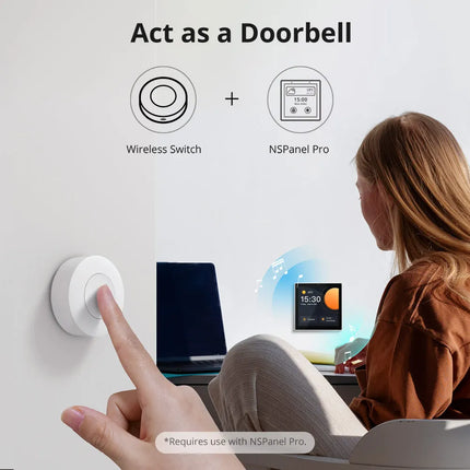 SONOFF SNZB-01P Smart Zigbee Wireless Switch 1-10PCS Smart Scene via eWeLink Two-Way Control with TX Ultimate NSPanel Pro Switch