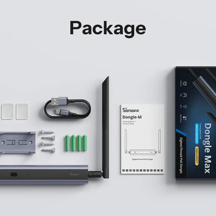 SONOFF Dongle-M Dongle Max Zigbee/Thread PoE Dongle High-Performance Chipset Dual-antenna Supports Ethernet,Wi-Fi,USB Connection