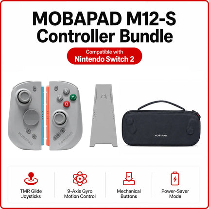 MOBAPAD M12 S/HD Gaming Controller for Nintendo Switch 2 with TMR Sticks, Mechanical Buttons Joypad for Switch2 Console