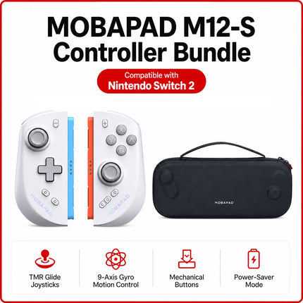 MOBAPAD M12 S/HD Gaming Controller for Nintendo Switch 2 with TMR Sticks, Mechanical Buttons Joypad for Switch2 Console