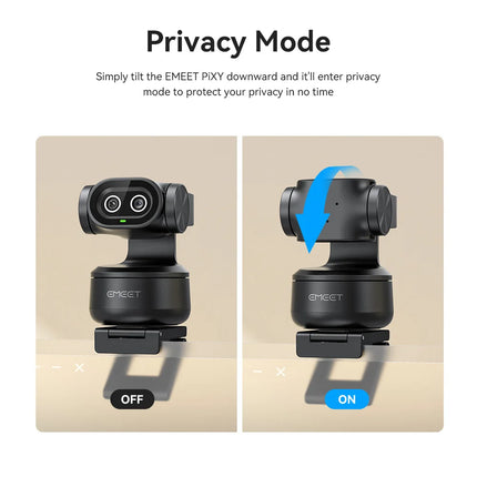 4K Webcam PTZ Web Camera EMEET PIXY Dual-Camera AI Tracking Video Camera for Streaming With SonySensor Gesture Control Autofocus