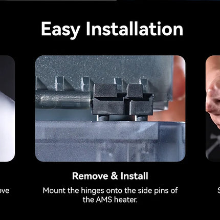 SUNLU AMS Heater 3D Filament Dryer Enables Simultaneous Printing & Drying Easy Installation Compatible with Bambu Lab AMS Gen 1