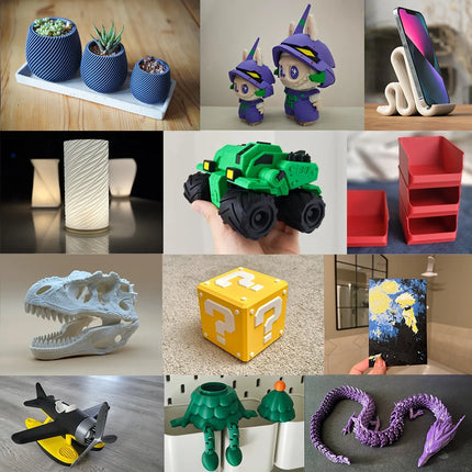 KINGROON 10KG(22LBS) PETG PLA Matte HS-PETG Filament 1.75mm High Speed 3D Printer Material Matt PLA 1kg*10 Roll Mix Color, Local