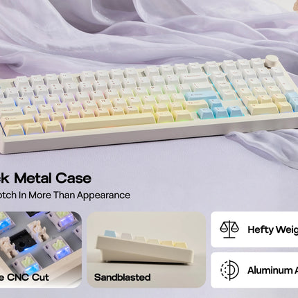 EPOMAKER Galaxy100 Lite QMK/VIA 96% ANSI US Layout Gasket Hot-Swap Wired/2.4GHz/BT Wireless 1800 Aluminum Mechanical Keyboard