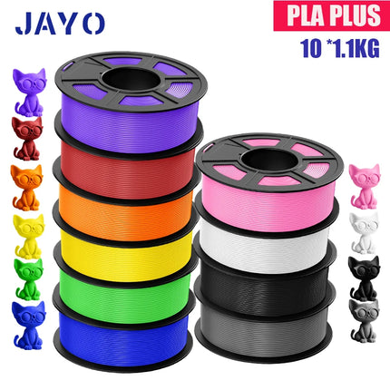 JAYO 10 Rolls PLA Plus / PETG / High Speed Matte PLA / PLAFilament 175mm No Bubbles Smooth Multiple Colors Optional for 3D Print